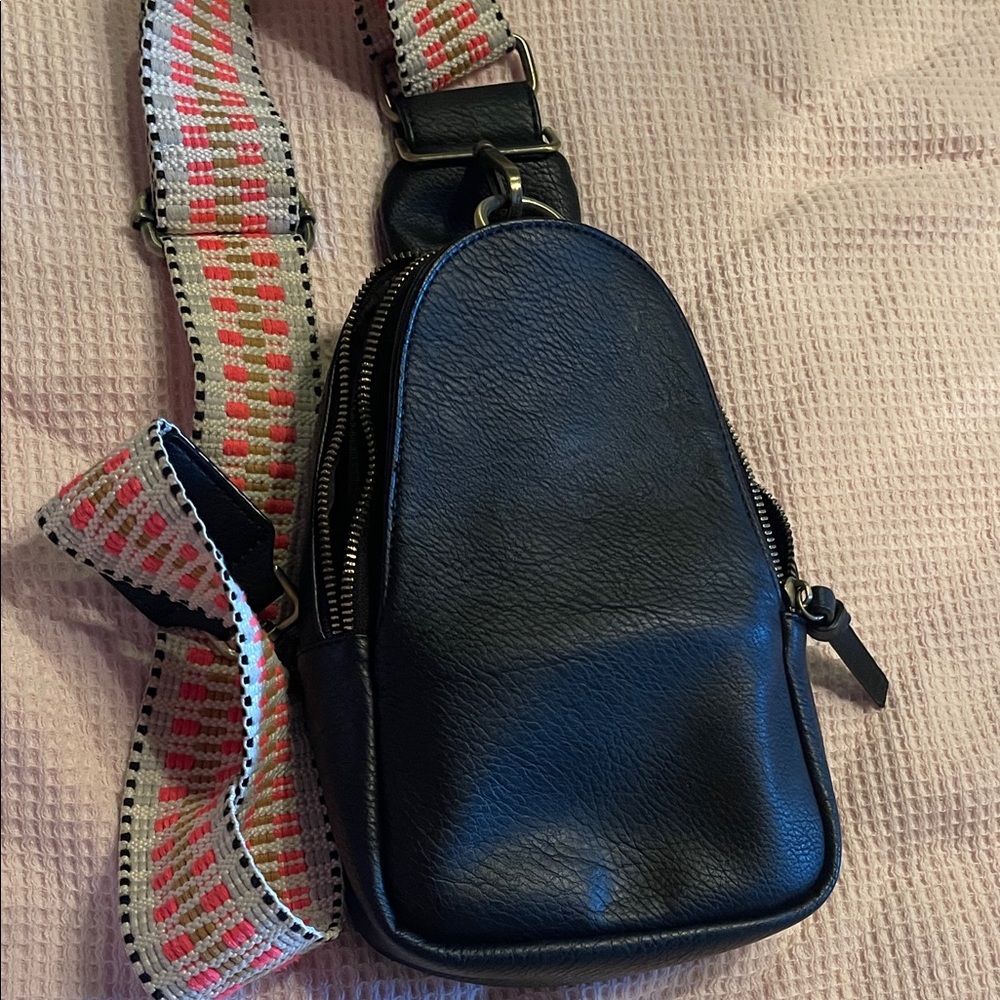 Urban original  Crossbody Sling Bag by Anthropology with Patterned Strap